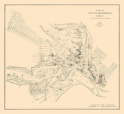 Picture of RICHMOND VIRGINIA - ADAMS 1864