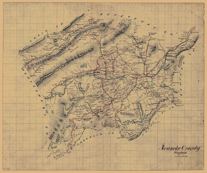 Picture of ROANOKE COUNTY VIRGINIA - 1860