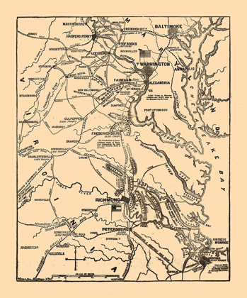 Picture of SEAT OF WAR VIRGINIA 1861