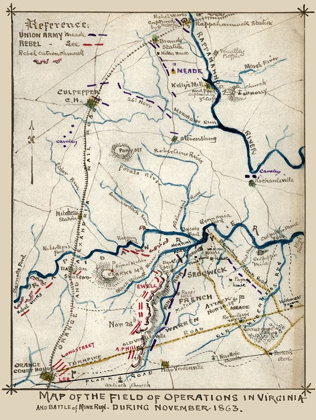 Picture of STATE OF OPERATIONS VIRGINIA - 1863