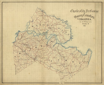 Picture of SURRY COUNTY VIRGINIA - HOTCHKIFS 1867