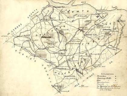 Picture of SURRY COUNTY VIRGINIA - 1871