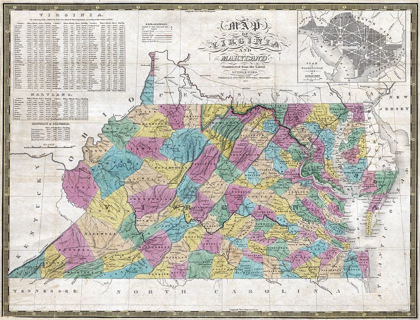 Picture of VIRGINIA MARYLAND - MITCHELL 1832