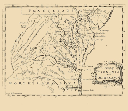 Picture of VIRGINIA MARYLAND - GAVIN 1767