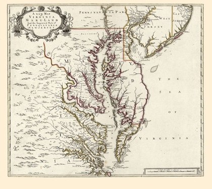 Picture of VIRGINIA MARYLAND - 1700