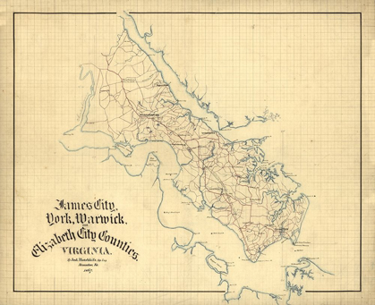 Picture of YORK COUNTY VIRGINIA - HOTCHKIFS 1867