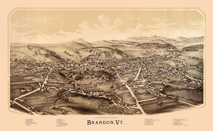 Picture of BRANDON VERMONT - BURLEIGH 1890 