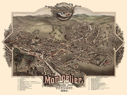 Picture of MONTPELIER VERMONT - NORRIS 1884 