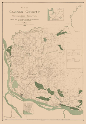 Picture of CLARKE COUNTY WASHINGTON - HABERSHAM 1888 