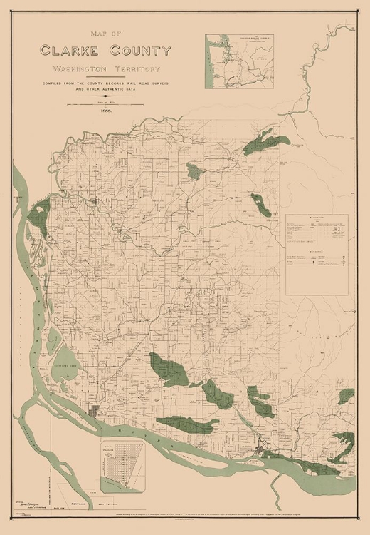 Picture of CLARKE COUNTY WASHINGTON - HABERSHAM 1888 