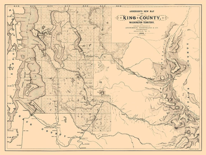 Picture of KING COUNTY WASHINGTON - ANDERSON 1888 