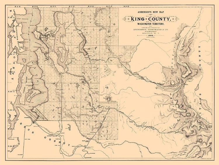 Picture of KING COUNTY WASHINGTON - ANDERSON 1888 