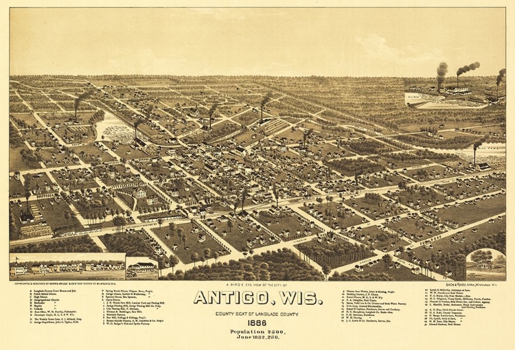 Picture of ANTIGO WISCONSIN - NORRIS 1886 