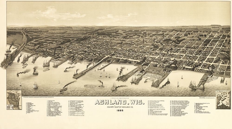 Picture of ASHLAND WISCONSIN - NORRIS 1886 