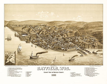 Picture of BAYFIELD WISCONSIN - NORRIS 1886 