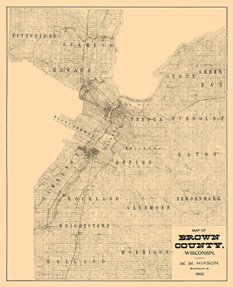 Picture of BROWN COUNTY WISCONSIN - HIXON 1900 