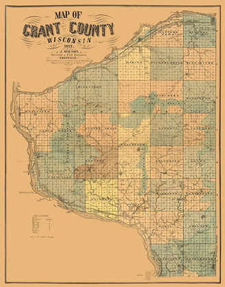 Picture of GRANT COUNTY WISCONSIN - WILSON 1857 