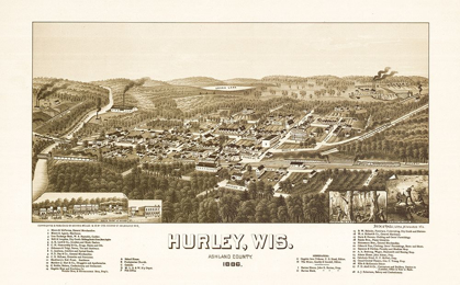 Picture of HURLEY WISCONSIN - NORRIS 1886 