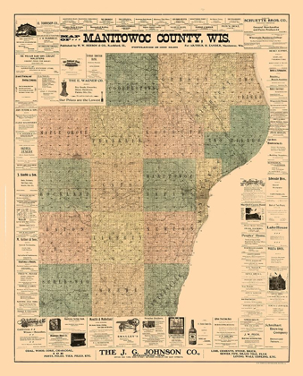 Picture of MANITOWOC COUNTY WISCONSIN - HIXON 1902 