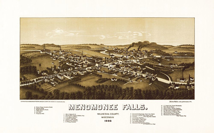 Picture of MENOMONEE FALLS WISCONSIN - NORRIS 1886 