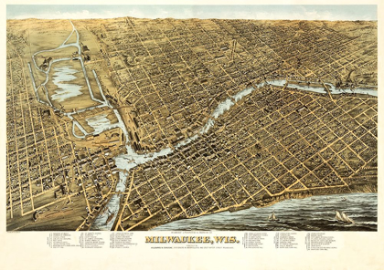 Picture of MILWAUKEE WISCONSIN - BAILEY 1872 