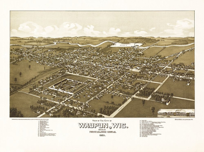 Picture of WAUPUN WISCONSIN - NORRIS 1885 