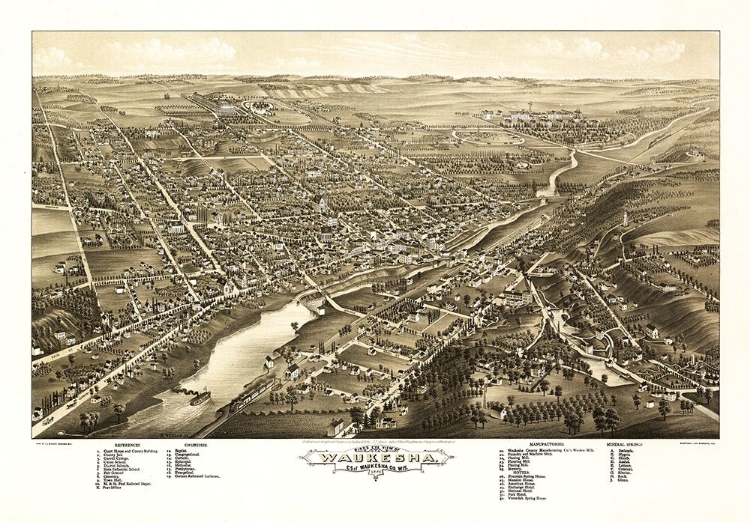 Picture of WAUKESHA WISCONSIN - STONER 1880 