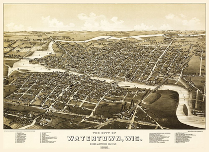 Picture of WATERTOWN WISCONSIN - NORRIS 1885 