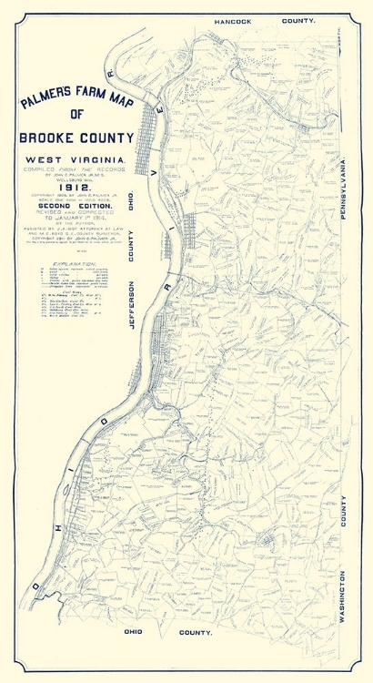 Picture of BROOKE COUNTY WEST VIRGINIA - PALMER 1912 