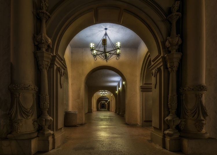 Picture of ALLEY WITH CHANDELIER