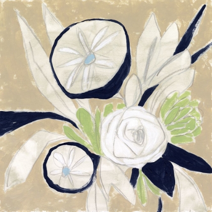 Picture of NAVY BOUQUET SKETCH I