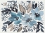 Picture of BLUE AND PAYNES BLOOMS I