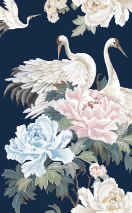 Picture of PEARLY WHITE CRANES I