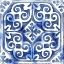 Picture of BLUE MOSAIC TILE II 