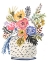 Picture of PAINTED VASE OF FLOWERS II