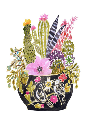 Picture of PAINTED VASE OF FLOWERS III