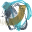 Picture of OLIVE AND BLUE GESTURE II