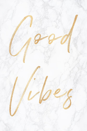 Picture of GOOD VIBES ON MARBLE QUOTE PORTRAIT