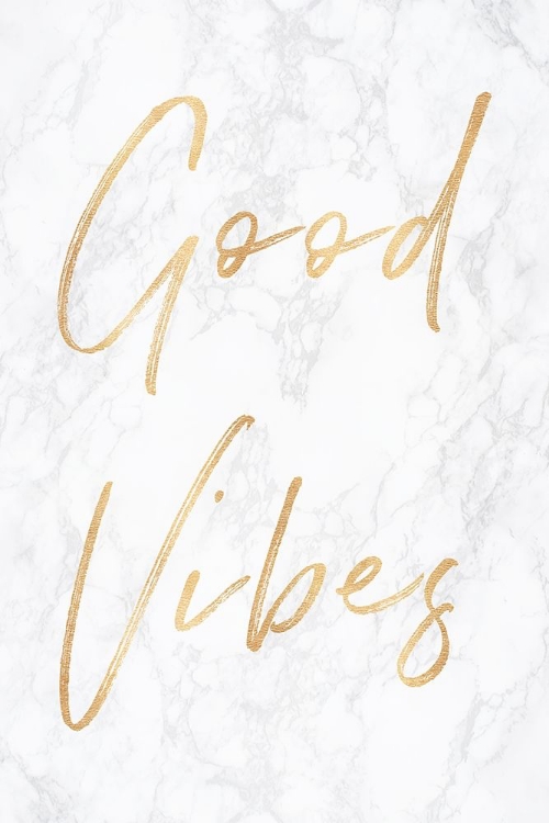 Picture of GOOD VIBES ON MARBLE QUOTE PORTRAIT