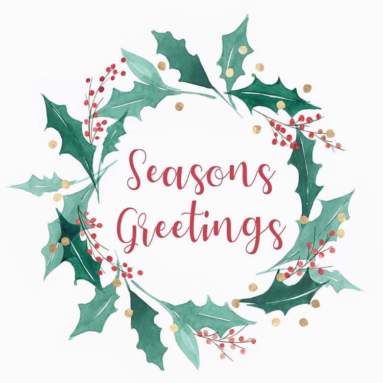 Picture of SEASONS GREETINGS WREATH 