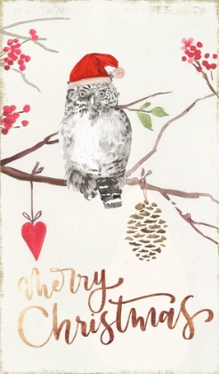Picture of CHRISTMAS OWL I 