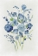 Picture of BLUE FLORALS II
