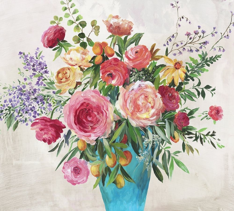 Picture of BLUE VASE FLORALS 