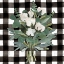 Picture of BUFFALO CHECK CUT PAPER BOUQUET I