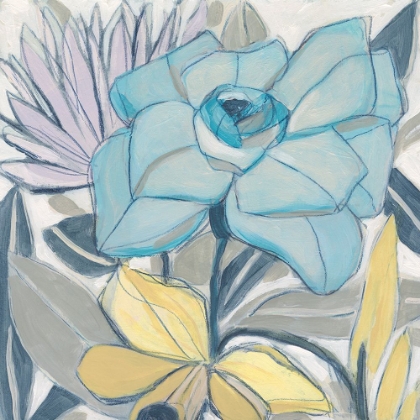 Picture of ETCHED INDIGO FRESCO I