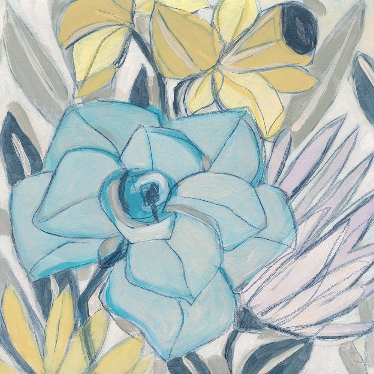 Picture of ETCHED INDIGO FRESCO II