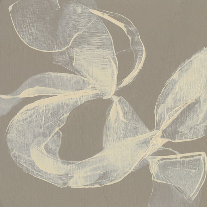 Picture of WHITE RIBBON ON BEIGE II