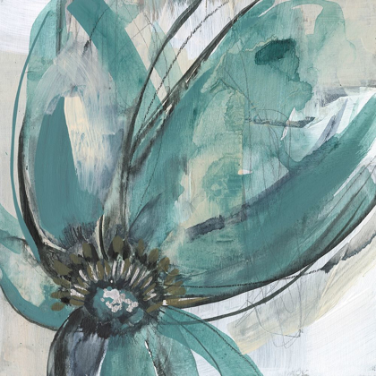 Picture of TEAL PETALS I