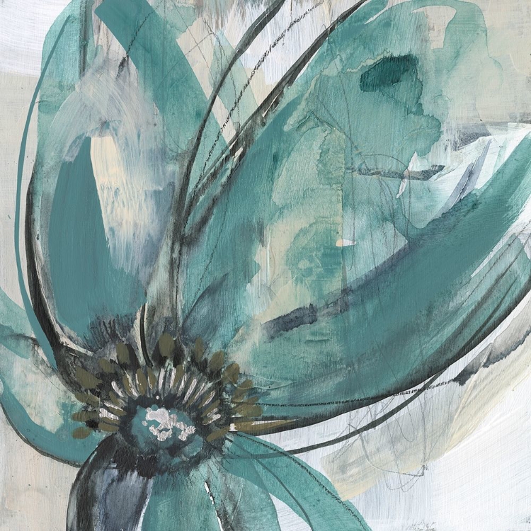 Picture of TEAL PETALS I