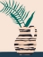 Picture of DANCING VASE WITH PALM III